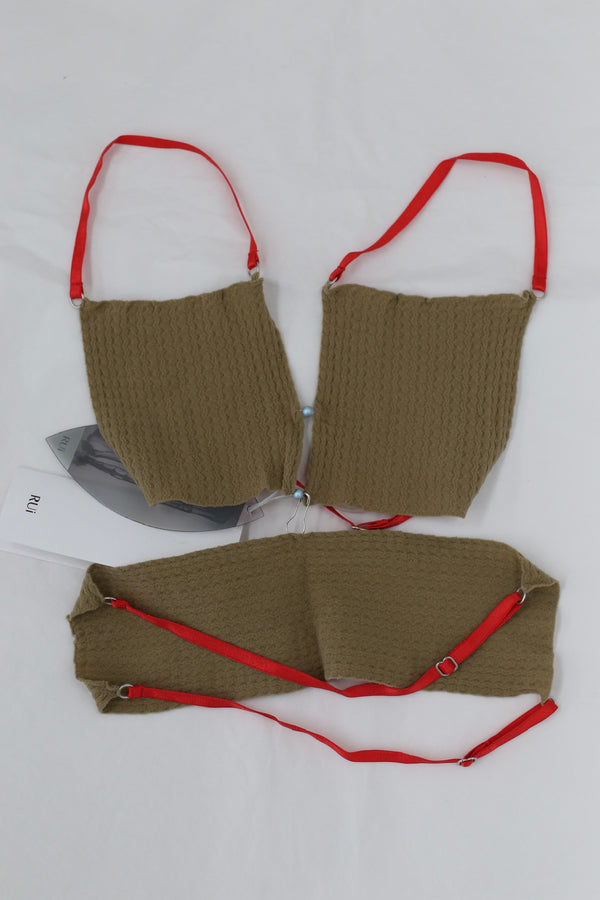 RUI semi-sheer string bikini RSS24SF01 coffee